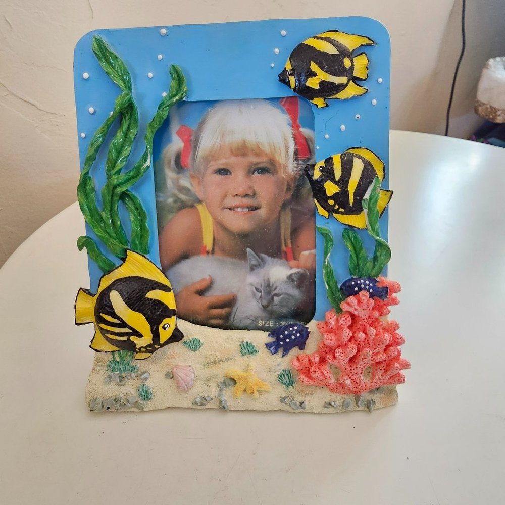 3D 3 aqua picture frame set